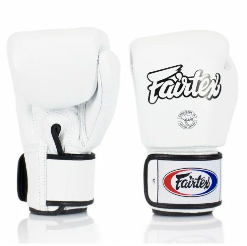 Боксерские перчатки Fairtex BGV1, тренировочные, белый – фото