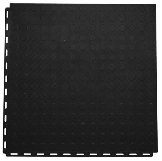 Плитка ПВХ Standart Fix, 6 мм, 500*500, чёрный