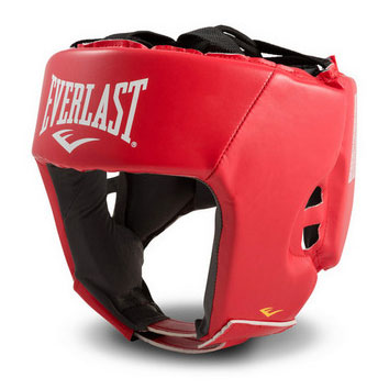 Шлем боксерский Everlast Amateur Competition PU, для соревнований, S, красный