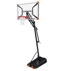 Баскетбольная мобильная стойка DFC SPORTSOUL, 137 х 84 x 0.3 см – фото