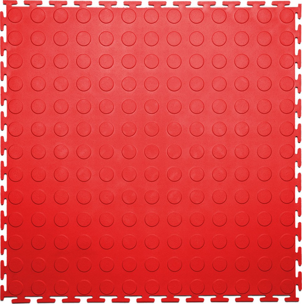 Плитка ПВХ Standart Prom, 500*500, красный – фото