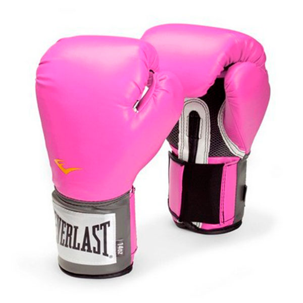 Детские боксерские перчатки Everlast PU Pro Style Anti-MB, тренировочные, розовый – фото