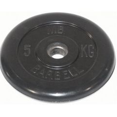 Диск обрезиненный BARBELL MB (металлическая втулка) 5 кг / диаметр 51 мм – фото