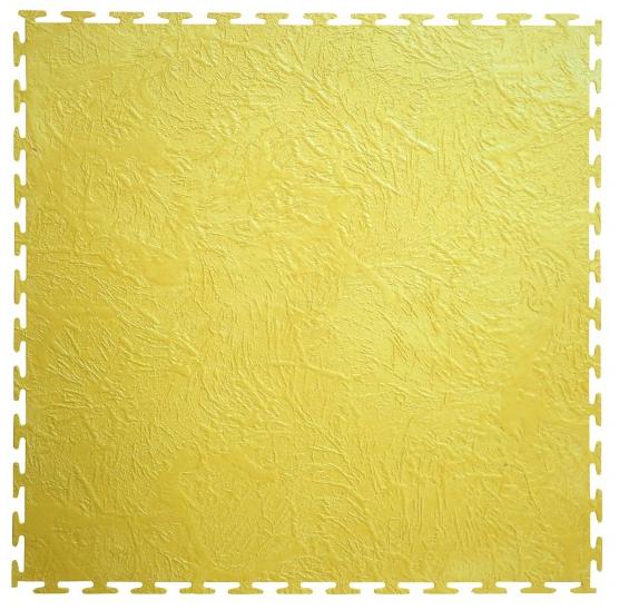 Плитка ПВХ Standart Decor, 500*500, жёлтый – фото