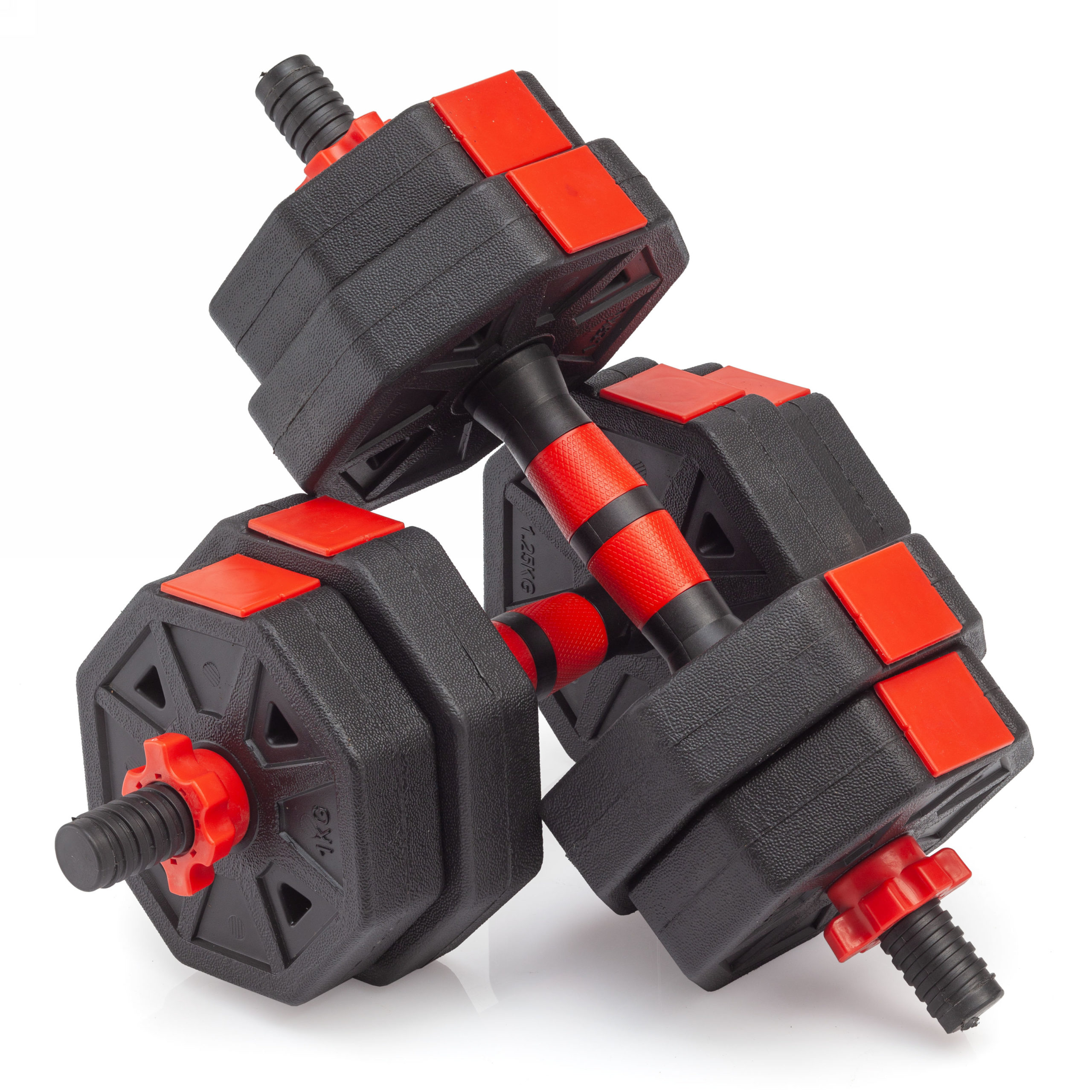 Гантели гексагональные разборные с грифом, 10 кг. (2 шт. х 5 кг.) VictoryFit VF-DН100 – фото