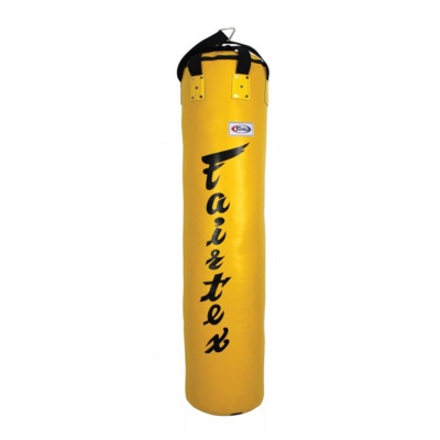 Боксерский мешок Fairtex HB5 5FT, 112 см, 40 кг, для тайского бокса, жёлтый