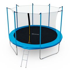 Батут каркасный с сеткой DFC Kondition 12 ft с лестницей – фото