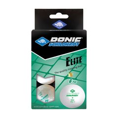 Мячики для н/тенниса DONIC ELITE 1* 40+, 6 штук, белый – фото