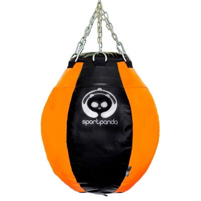  Боксерская груша (мешок) "Шар", 65*50 см, 20 кг, для тайского бокса, оранжевый