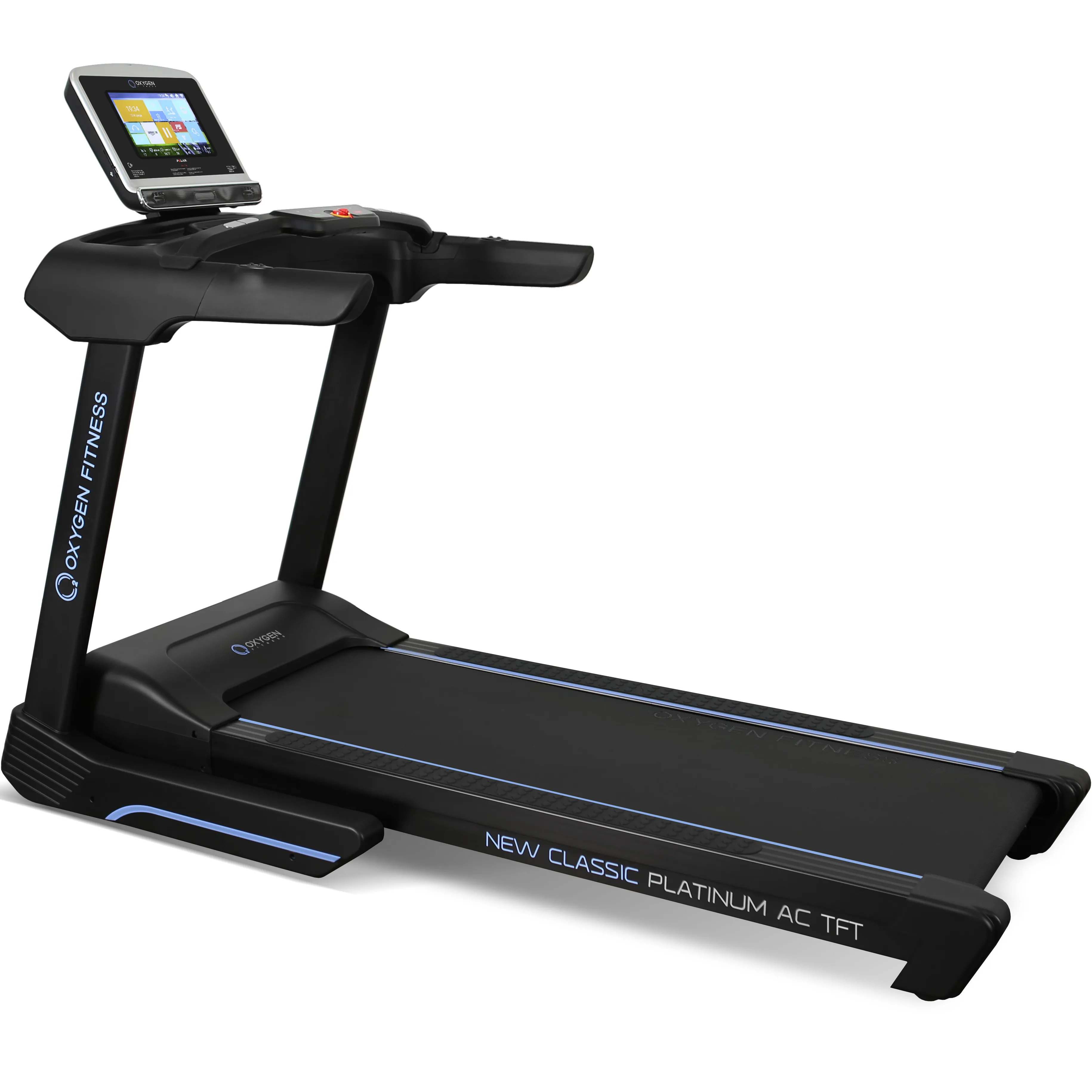 Беговая дорожка OXYGEN FITNESS NEW CLASSIC PLATINUM AC TFT, электрическая, для дома и зала – фото