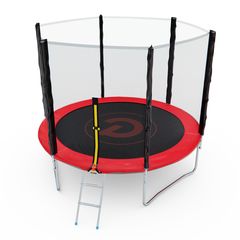 Батут с сеткой DFC PELPO 8ft с лестницей, RED – фото