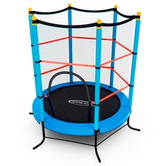 Батут детский DFC SMRKIDS 55" с сеткой, BLUE – фото