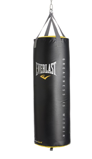 Боксерский мешок Everlast Double-End Nevatear, 115 см, диаметр 33 см, 45 кг, чёрный – фото