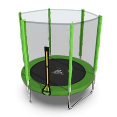 Батут DFC Trampoline Fitness с сеткой 6ft Светло-зелёный – фото