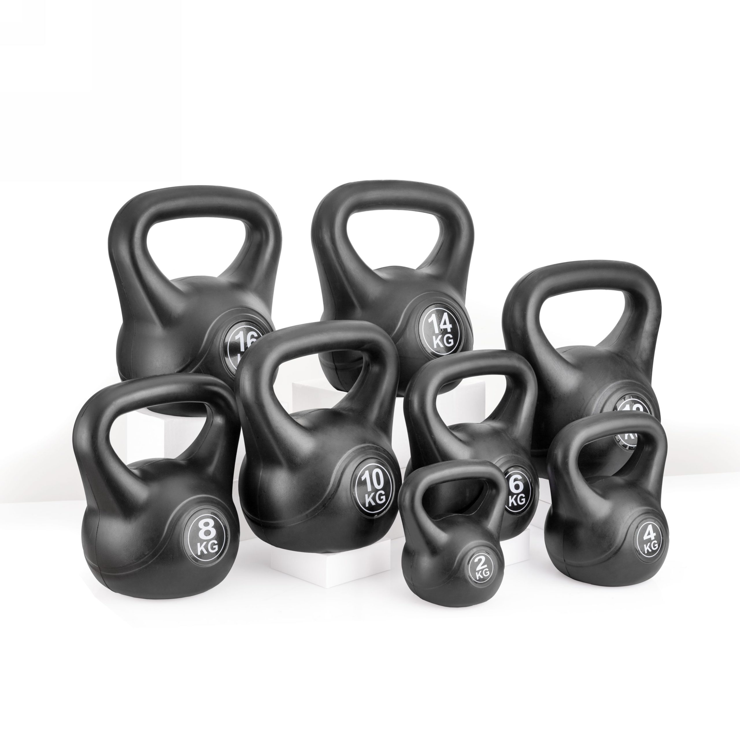 Набор гирь пластиковых от 2-16 кг VictoryFit VF-SET72 – фото