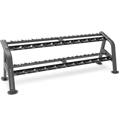 Стойка для гантелей профессиональная BRONZE GYM BR-1025, (10 пар) – фото