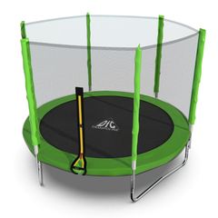 Батут DFC Trampoline Fitness с сеткой 8ft Светло-зелёный – фото