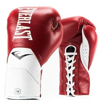 Боксерские перчатки Everlast MX Elite Fight, для соревнований, красный – фото