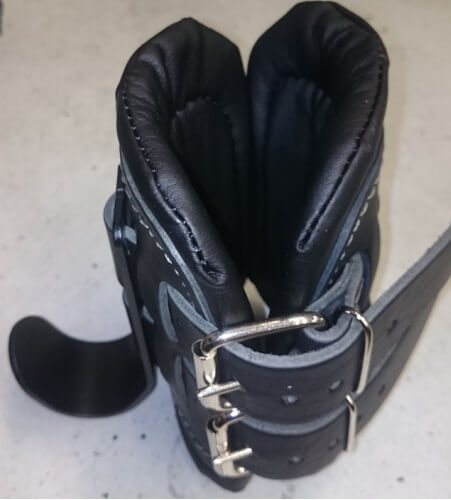 Гравитационные (инверсионные) ботинки JS-4, с кожаными вставками,2 пряжки, до 120 кг – фото