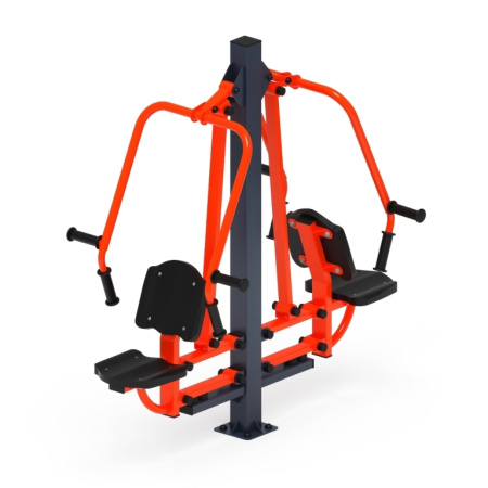 Тренажер уличный «Жим от груди двойной» – фото