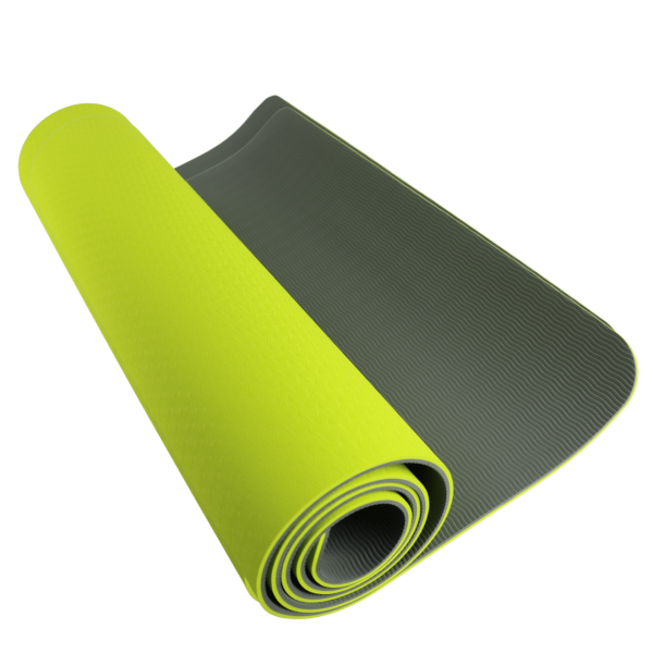 Коврик для йоги и фитнеса ESPADO ES9031, 6 мм, TPE, зелёный – фото