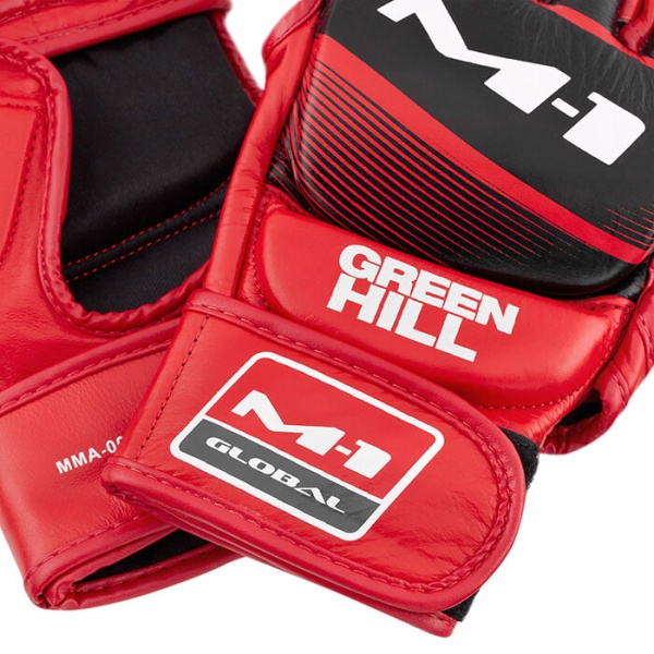 Перчатки для ММА Green Hill M-1, тренировочные, красный – фото