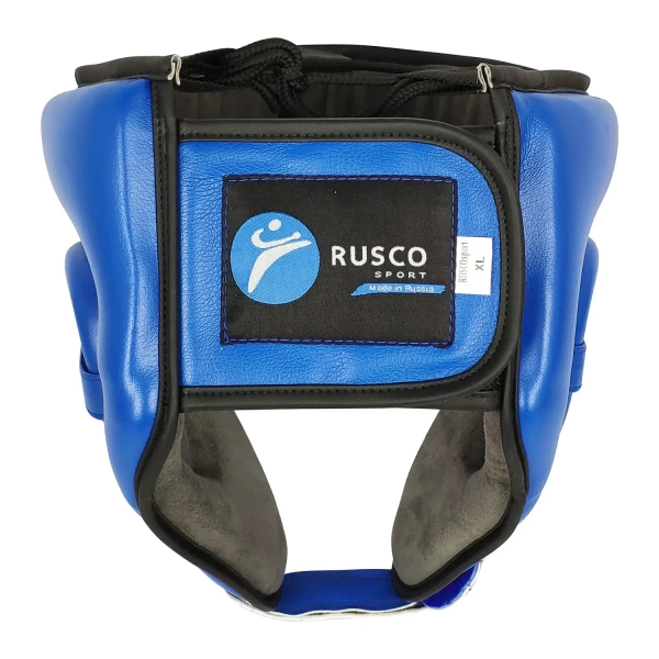 Шлем для рукопашного боя RuscoSport, с усилением, синий – фото