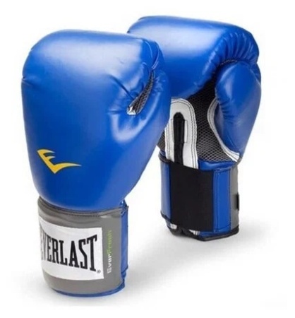 Детские боксерские перчатки Everlast PU Pro Style Anti-MB Youth, тренировочные, синий – фото