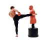 Манекен для бокса Герман DFC Boxing Punching Man-Heavy, c регулировкой высоты, бежевый – фото