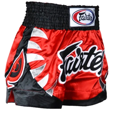 Шорты для тайского бокса Fairtex BS611 «The Bite», красный – фото