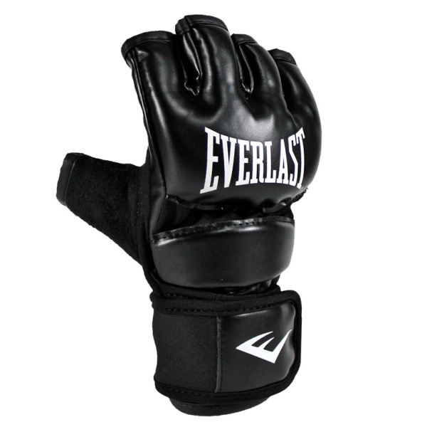 Перчатки для ММА Everlast, тренировочные, чёрный – фото
