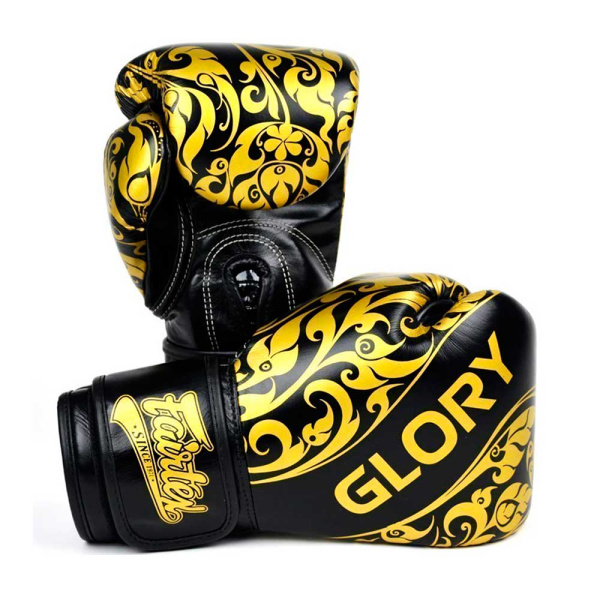 Боксерские перчатки Fairtex BGVG2 BLACK VELCRO, для соревнований, чёрный – фото