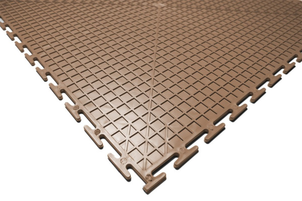 Плитка ПВХ Standart Grain, 4 мм, 500*500, бежевый