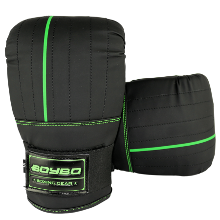 Перчатки снарядные BoyBo B-series, чёрно-зелёный – фото
