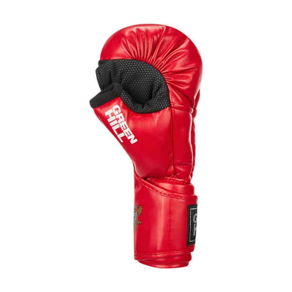 Перчатки для рукопашного боя Green Hill OFRB Approved, для тренировок и соревнований, красный – фото