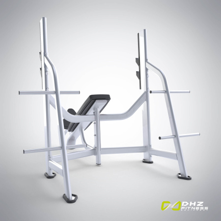 Скамья-стойка для жима под углом вверх E-7042 (Olympic Bench Incline) – фото