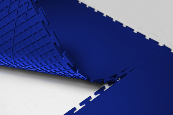 Плитка ПВХ Standart Flat, 5 мм, 500*500, синий