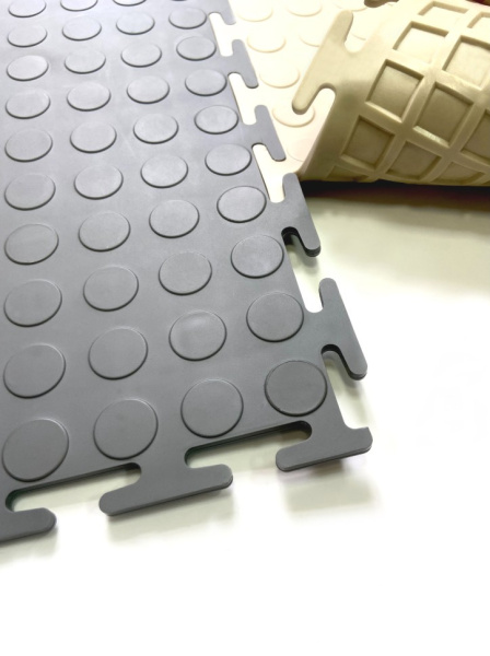 Плитка ПВХ Mini Prom, 5 мм, 250*250, бежевый