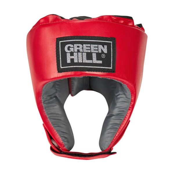 Шлем боксерский Green Hill ORBIT, детский, для соревнований, красный – фото