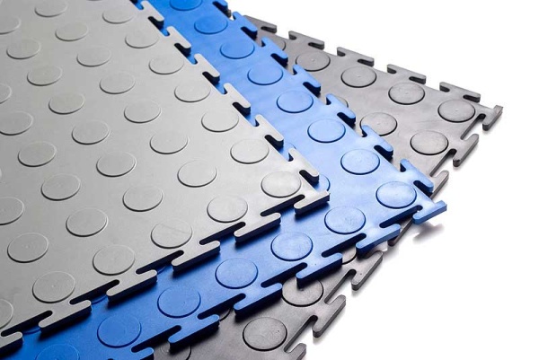  Модульное резиновое покрытие Sold, с T-образным замком, 5 мм, синий