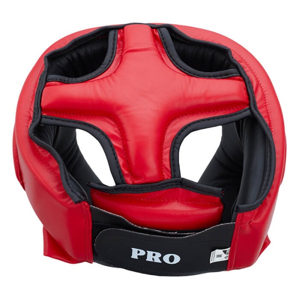 Шлем для кикбоксинга Green Hill PRO, для соревнований, красный – фото