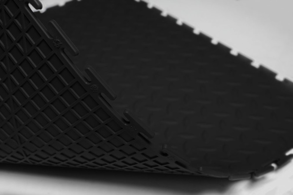 Плитка ПВХ Standart Grain, 4 мм, 500*500, чёрный