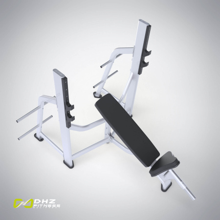 Скамья-стойка для жима под углом вверх E-7042 (Olympic Bench Incline) – фото