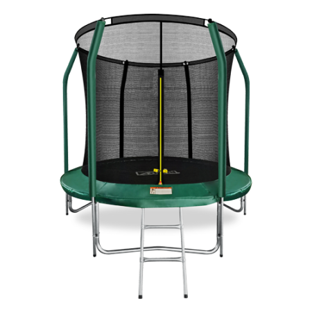 ARLAND Батут премиум 8FT с внутренней страховочной сеткой и лестницей (Dark green) – фото