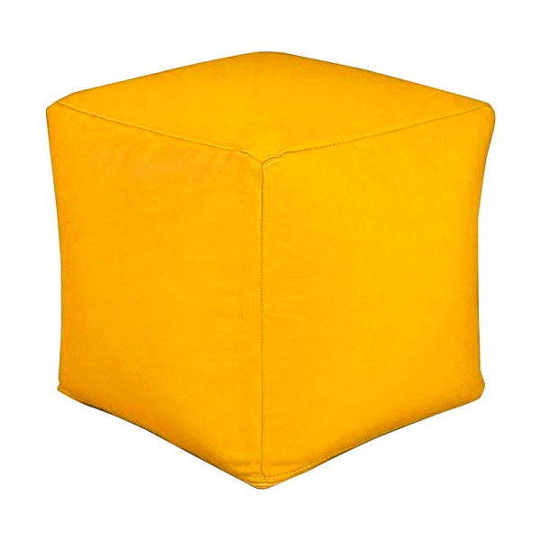Кресло-пуфик «Кубик», жёлтый – фото