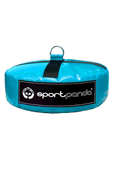 Шайба утяжелитель SportPanda, D-40 см, 12 кг - с наполнителем резиновая крошка, голубой
