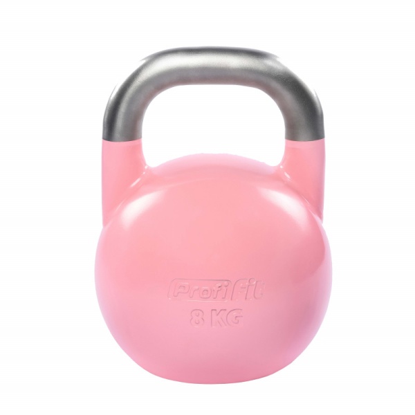 Гиря соревновательная 8 кг, розовый – фото
