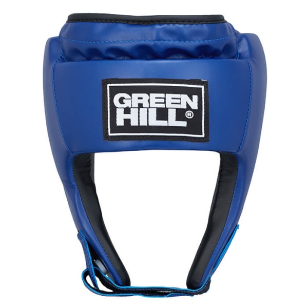 Шлем боксерский Green Hill ALFA HGA-4014, для детей и подростков, для соревнований, синий – фото
