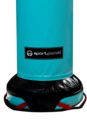 Напольный боксерский мешок SportPanda, ПВХ, 160 см, диаметр 45 см, 75 кг, бирюзовый