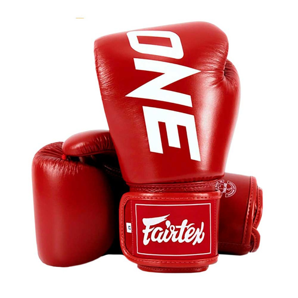 Боксерские перчатки Fairtex BGV ONE Championship, для боев и тренировок, красный – фото